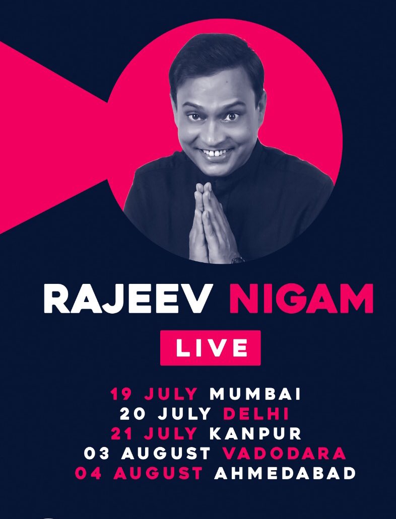 Here is the lineup of our Exclusive Artist <a href="/apnarajeevnigam/">Rajeev Nigam</a> , Catch him live,don’t miss out!
#pearltalent #rajeevnigam #indiancomedyscene #standup #indianstandupcomedian #bohothuasamaan #indianstandupcomedy #liveshow