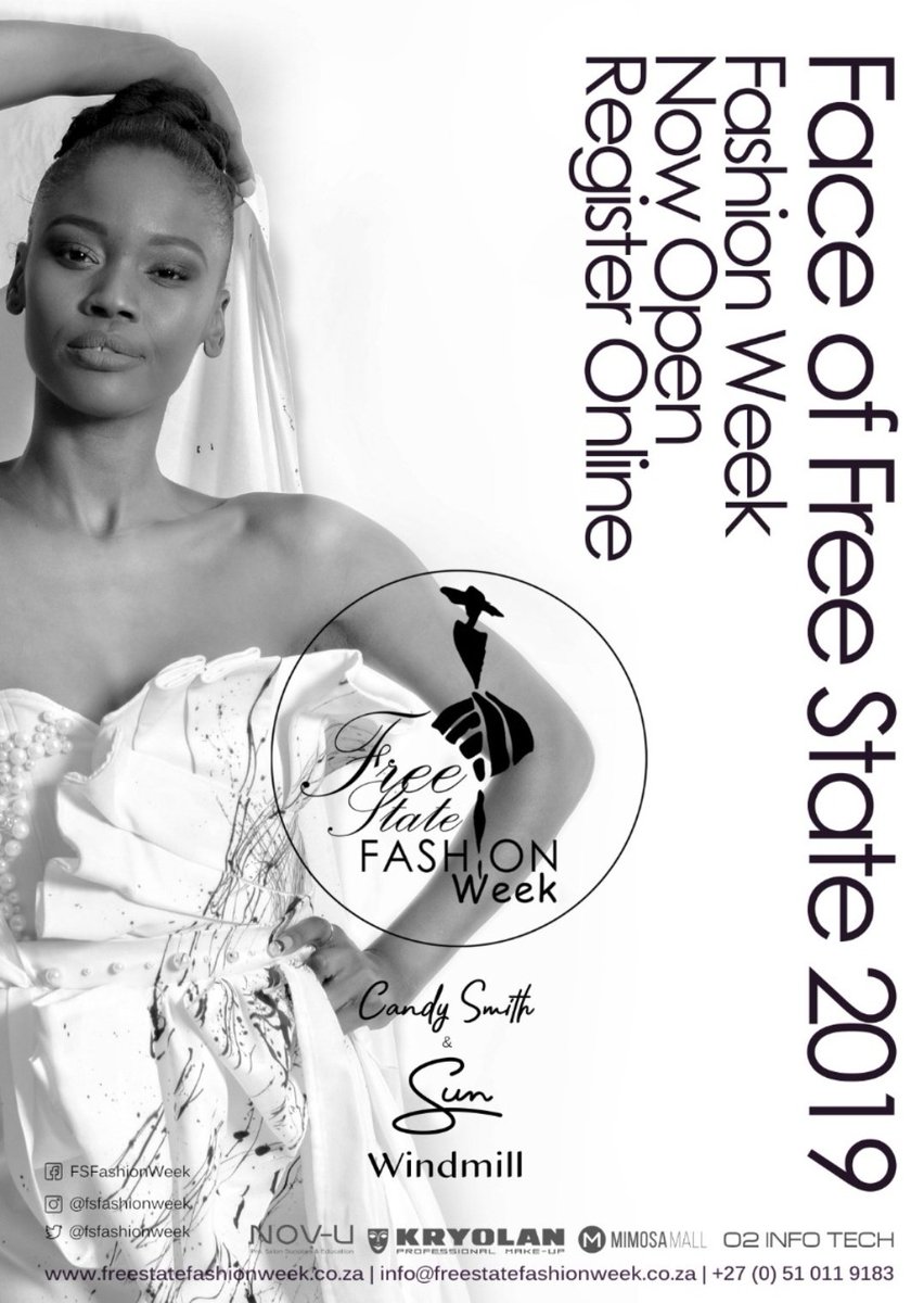 FSFASHIONWEEK's tweet photo. DO YOU WANT TO BE THE 2019 FACE OF FREE STATE FASHION WEEK?
You can take the first step by completing the online form:
https://t.co/NdN5f53lEk
For queries mail: modelsearch@freestatefashionweek.co.za
#FaceOfFSFWapplications
#FaceOfFSFW
#FSFW19
#FreeStateFashionWeek https://t.co/HupChsAwJi