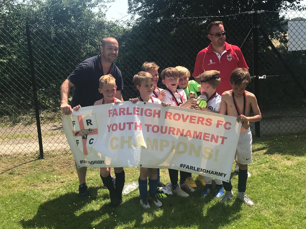 stgertsfc's tweet photo. Congratulations to our U8s! Champions @FarleighRovers  Youth Tournament!  Well done @zebaronflys and the boys. And a big thank you to everyone at Farleigh #comeonstgerts ⚽️💙🏆 https://t.co/4kzqavH7Mp