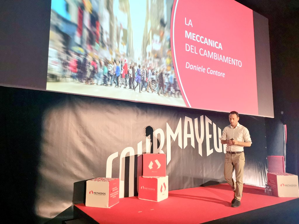 Methodos_Italia's tweet photo. Andrea Cardamone, introdotto da @danicantore, è stato il fondatore di @widiba_tw, una banca del cambiamento, atipica. Ci parla di tattica Vs strategia, di antifragilità Vs resilienza, di idee Vs capitali...
#MethodosRedWeek #Methodos #Cambiamento #Change
#ChangeAbilityForum https://t.co/243LTrZqaG