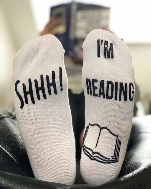 I need these socks! #booklover #cozysocks #alwaysreading #booknerd #amreading #addictedtoreading