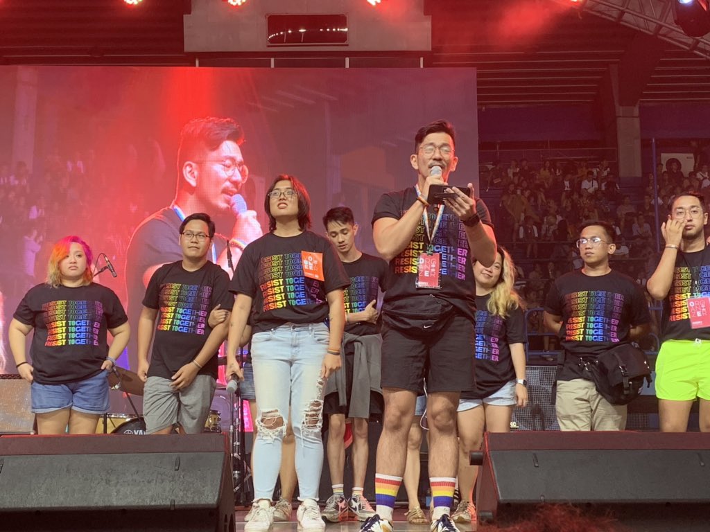 #MMPride2019 organizers on stage #ResistTogether #EqualityWins