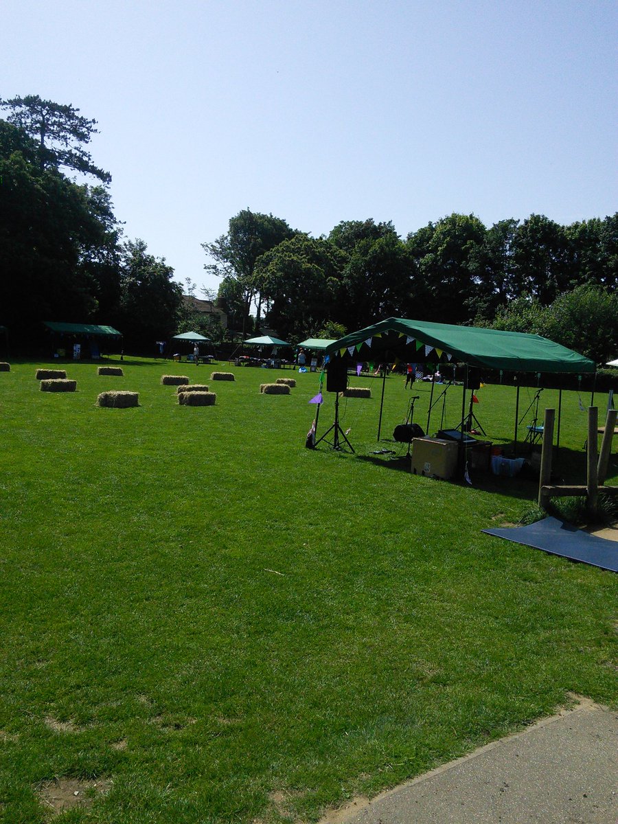 WoodbridgePSch's tweet photo. Summer festival all set and ready to go at 12. https://t.co/TMm2eAKB4d