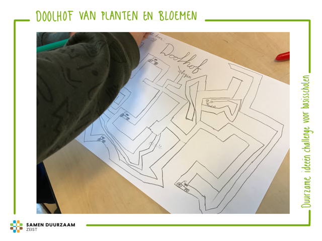 SamenDuurzZeist's tweet photo. Een doolhof van planten en bloemen, bedacht door leerlingen uit groep 5/6. Leuk om in te spelen en goed voor de #biodiversiteit!
Stel dat zo’n doolhof in de @gemeentezeist zou komen: waar zou jouw (klein)kind die graag gerealiseerd zien?
#duurzameideeënchallenge #SDZ #Zeist https://t.co/Ta5ybpKuoj
