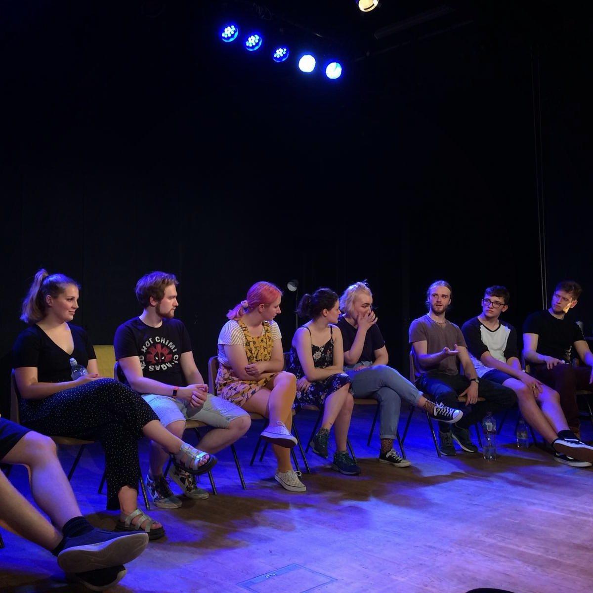 ApricityTheatre's tweet photo. Opening night of #thebreach was a BEAUTY thanks to this gorgeous lot and to everyone who came out to support them! There's still time and tickets left to book for tonight  @RondoTheatre! #Shakespeare #henryv #adaptation #genderplay #MeToo @Black_Dog_Prod  @thejoesamuels💡 https://t.co/jDiJfzSc6O