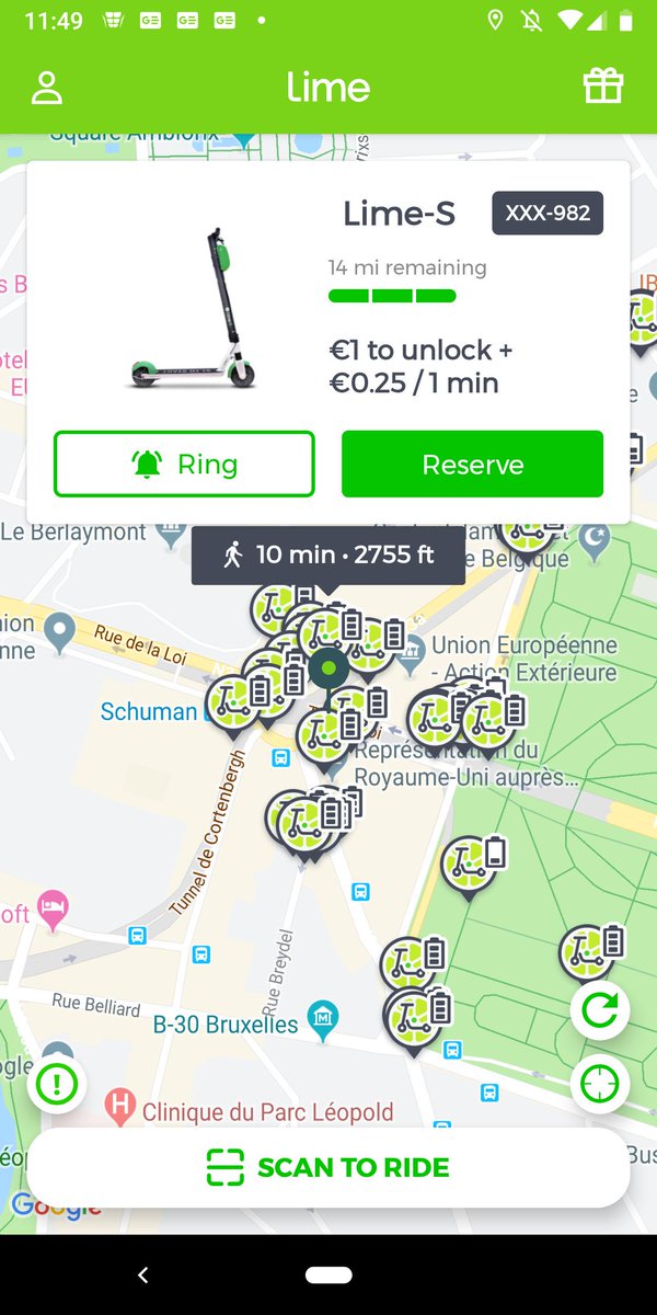 SergMaslyakov's tweet photo. What is the reason for such a drastic #rate #increase in Brussels @limebike ? 25 cents per minute - is it a delayed April fools joke? #Competition should drive #prices down not up https://t.co/BbzEdI2RsL