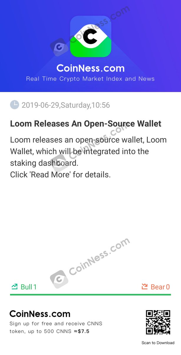 [Loom Releases An Open-Source Wallet]

Loom releases an open-source wallet, Loom Wallet, which will ...

bi.city/s/UPDON2