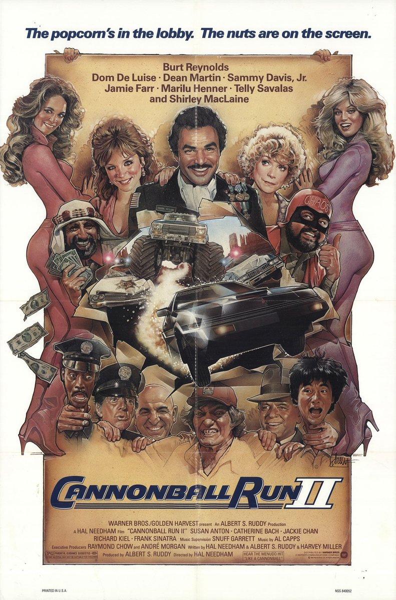 35 years ago today the film Cannonball Run II (1984)  was released

#CannonballRunII