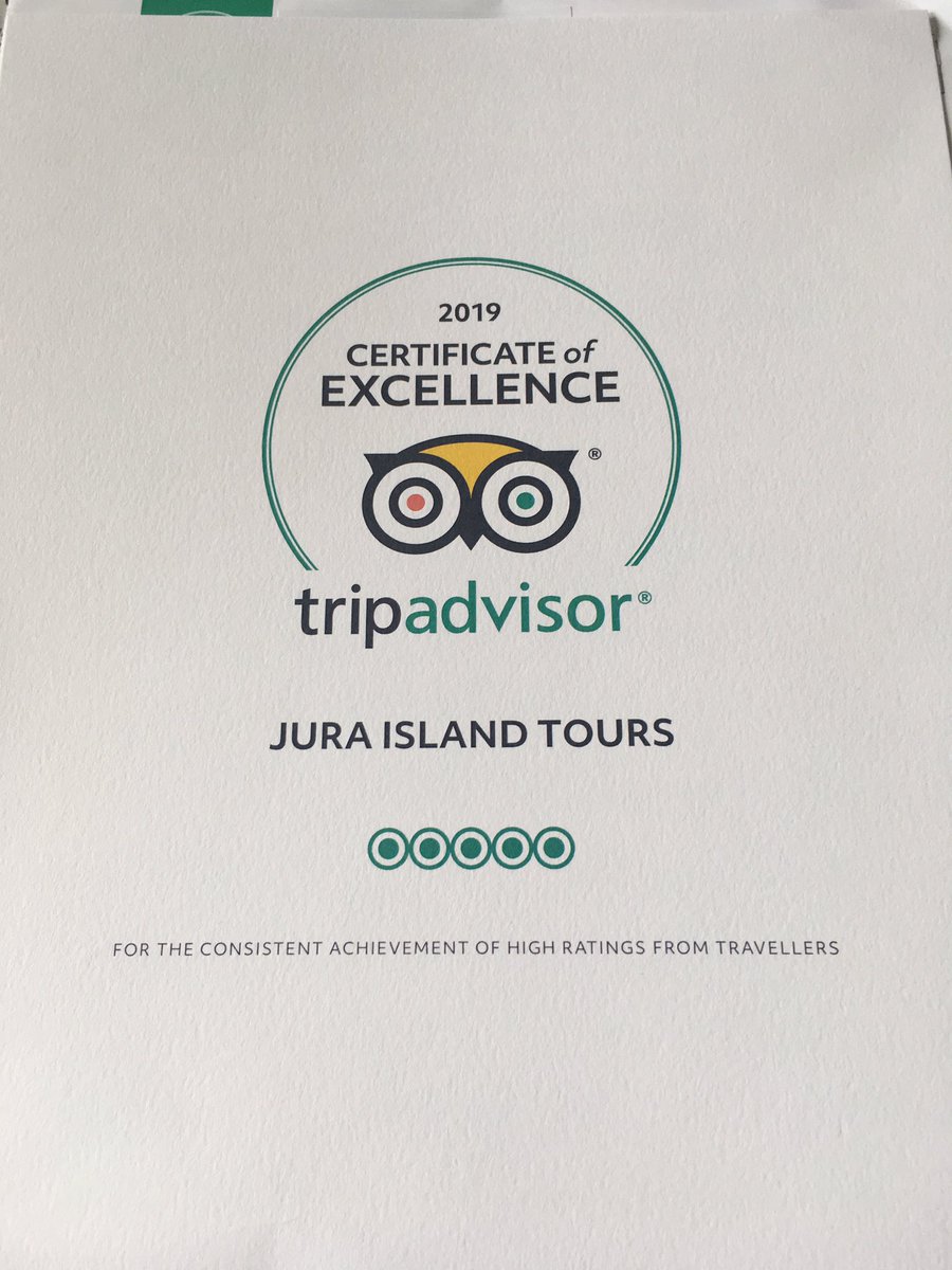 Jurabus's tweet image. Just received our 2019 Certificate of excellence.