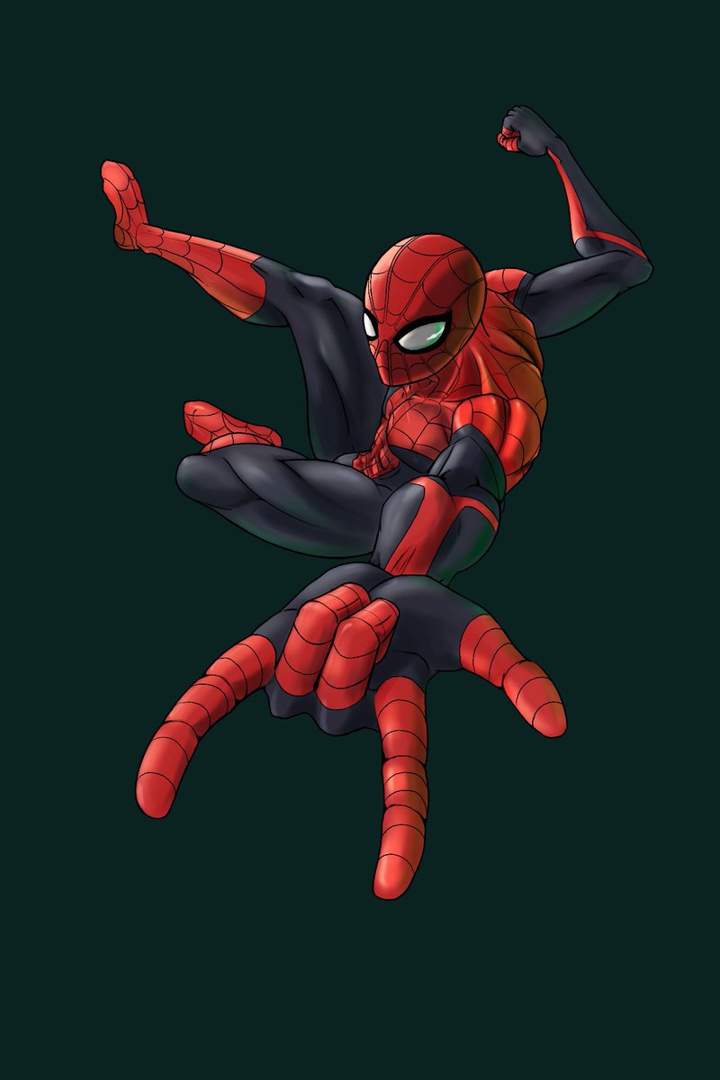 Hi Ro スパイダーマンクソ面白かった また背景付けて絵は載せ直しやす スパイダーマン ファー フロム ホーム