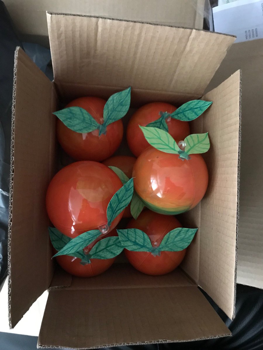 The 🍊 🍊 🍊 are ready. Hopefully so am I! Come over to <a href="/SoapboxScience/">Soapbox Science</a> Milton Keynes today! June 29, 12-3pm in front of John Lewis, Centre:MK.(mksoapboxscience.wordpress.com/next-event/)