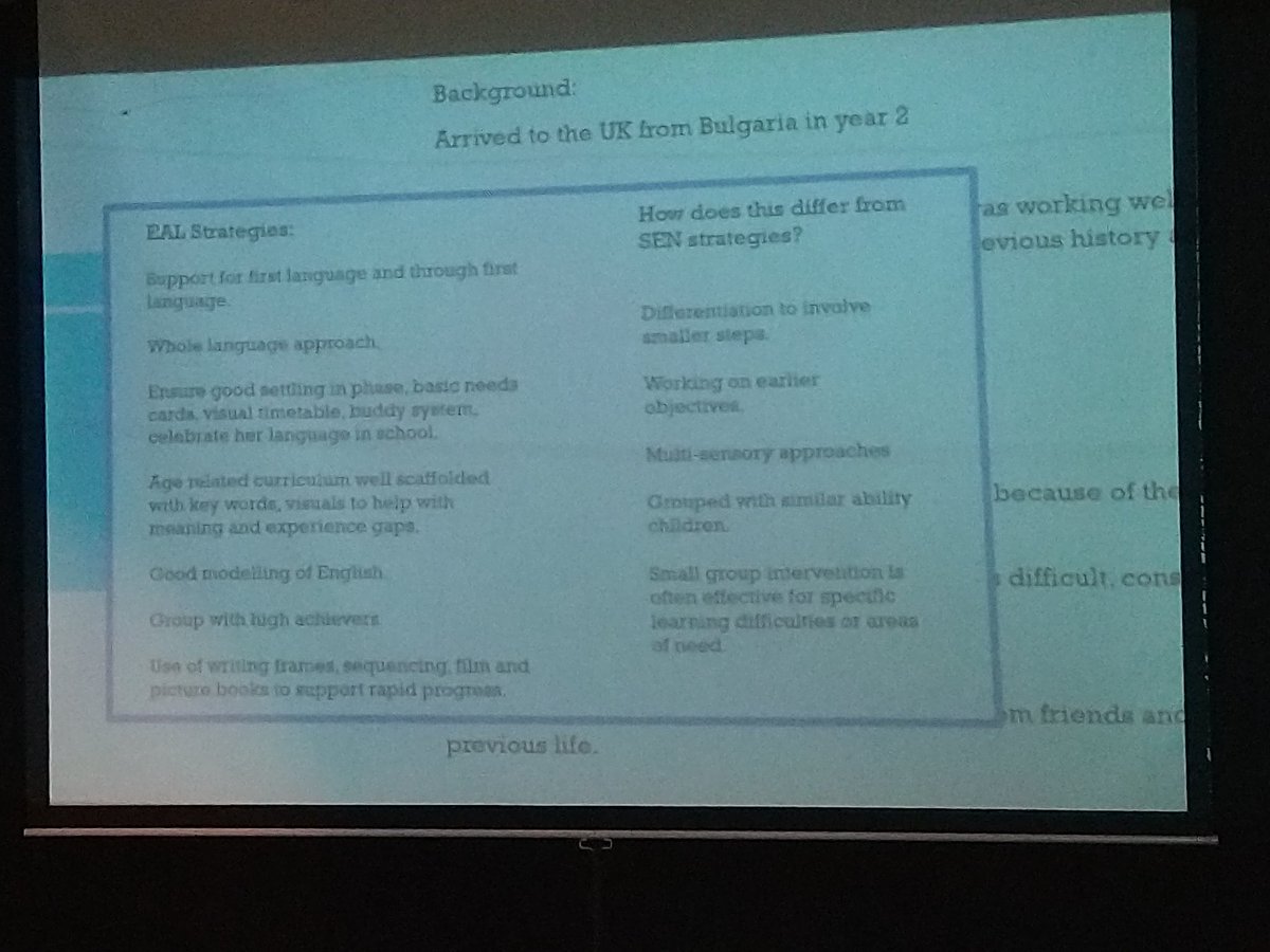gdmorewood's tweet photo. Fantastic session on SEND &amp; EAL by @Bethan_Southern #brewedmanchester @BrewEdMan https://t.co/9x4AhyiCkW