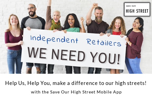 saveourhighstuk's tweet photo. Are you an independent retailer? We need you to help us, help you, make our high streets great again.

Find out how the Save Our High Street mobile app can help drive footfall back into your store.

https://t.co/VkTlSoAKDy

#shoplocal #supportlocal #smallbizsatuk https://t.co/TEJtdLb6QP