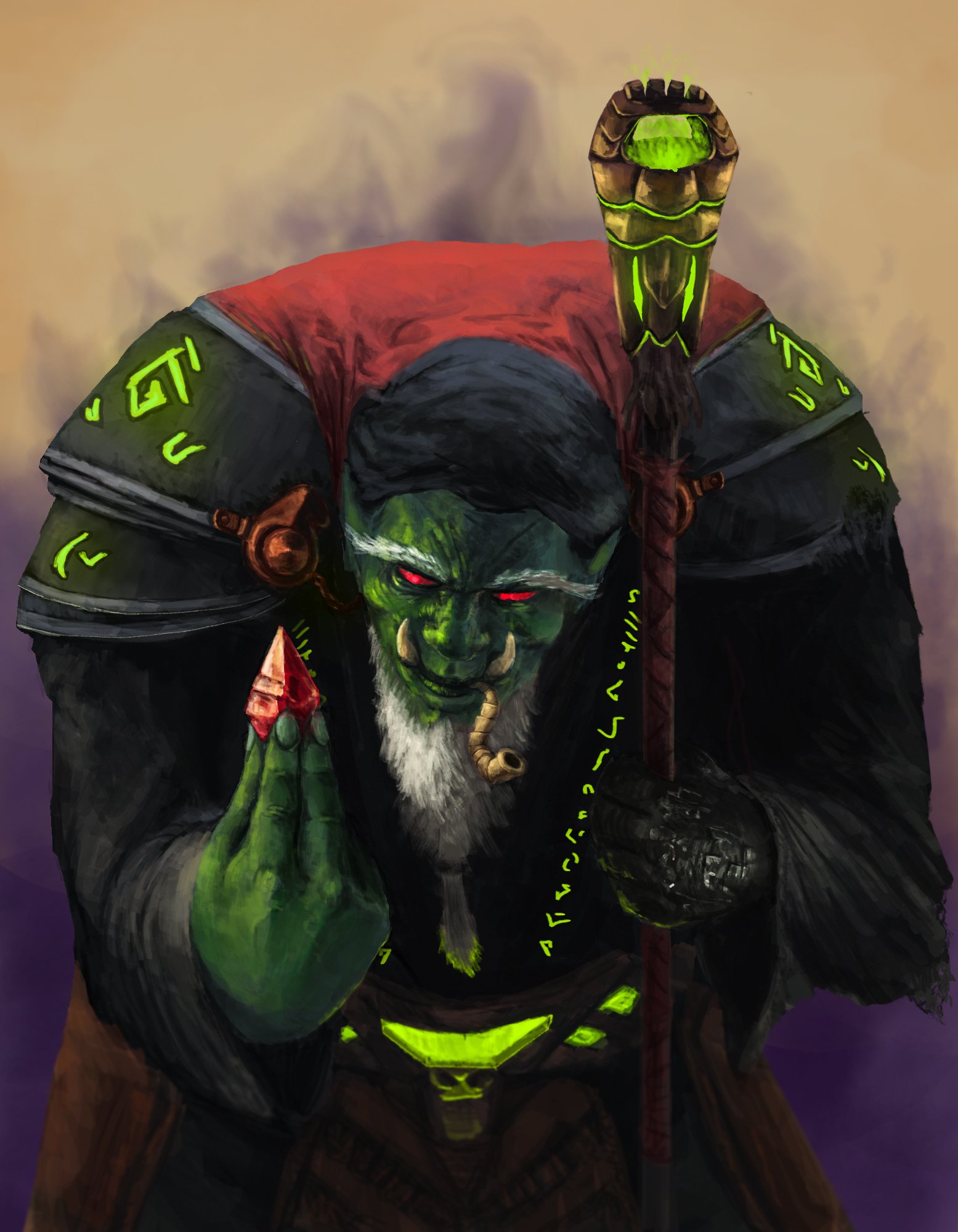 Wow Orc Warlock
