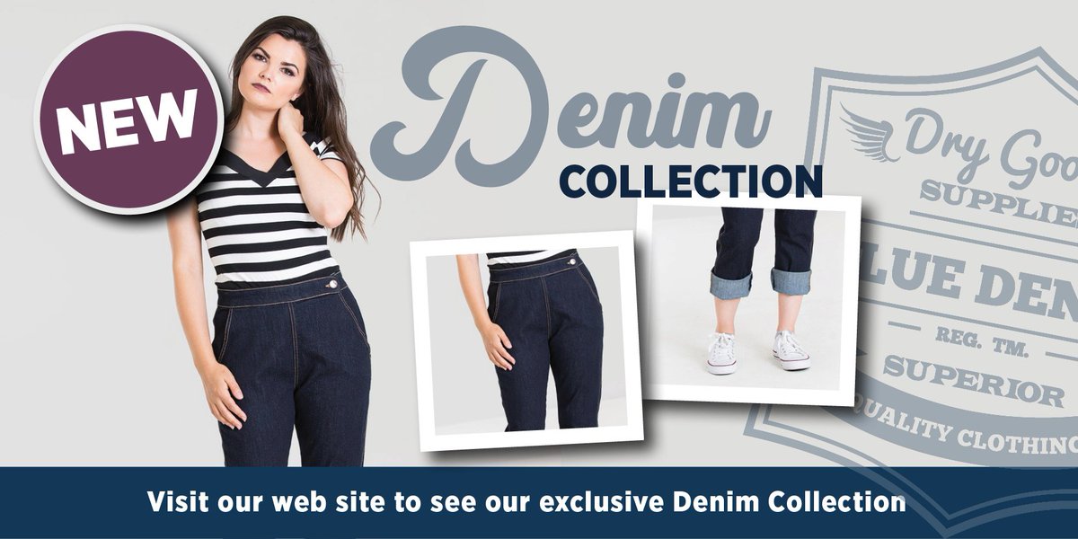 ❤️ LOVE DENIM? ❤️ visit our fab new web site misssamanthasvintage.co.uk to see our Exclusive Denim Collection. Did you know - A grand total of 225 pairs of jeans can be made from just one bale of cotton. #Modern_with_a_vintage_twist