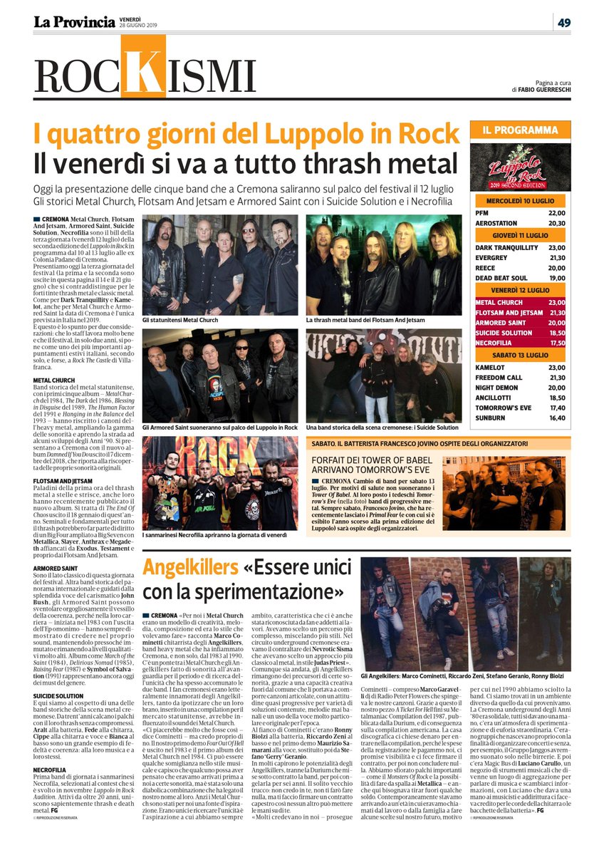 fabioguerresch1's tweet photo. Ieri sulla pagina #Rockismi @LuppoloR (3/4). https://t.co/5atgUDdDmk