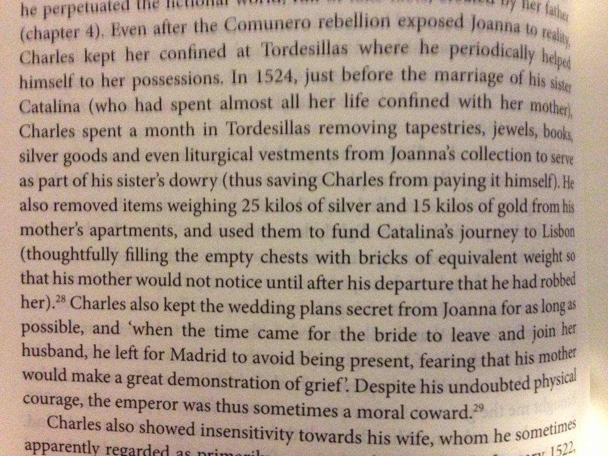 FJSoyer's tweet photo. 1/ Hard up and struggling to pay for your sister's marriage? Just follow the example of Habsburg Emperor Charles V in 1524 and steal literally everything of value from your mother's house, making sure she only finds out once you've gone. #modelson #twitterstorians https://t.co/rxHpJ0QwKY