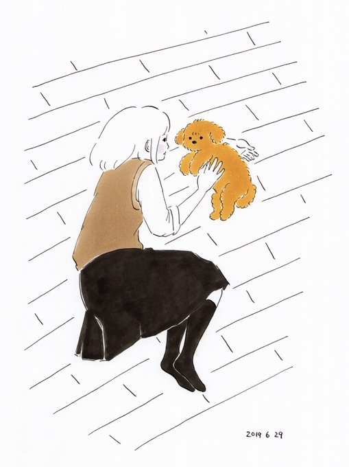 部活帰りの長女。疲れて床に寝転んで犬をわしわしわし。

#スケッチ 