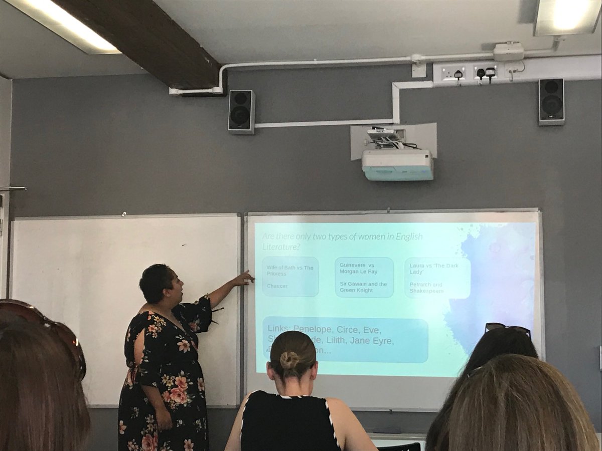 Claire_Heald's tweet image. Fascinating exploration of representations of women in literature from ⁦@benniekara⁩ From Sheherezade, Circe, Penelope, Lilith, to Morgan le Fay and Jane Eyre. Does literature often tell us that there are often only two types of women? #InspiredEnglish #EnglishKnowledge