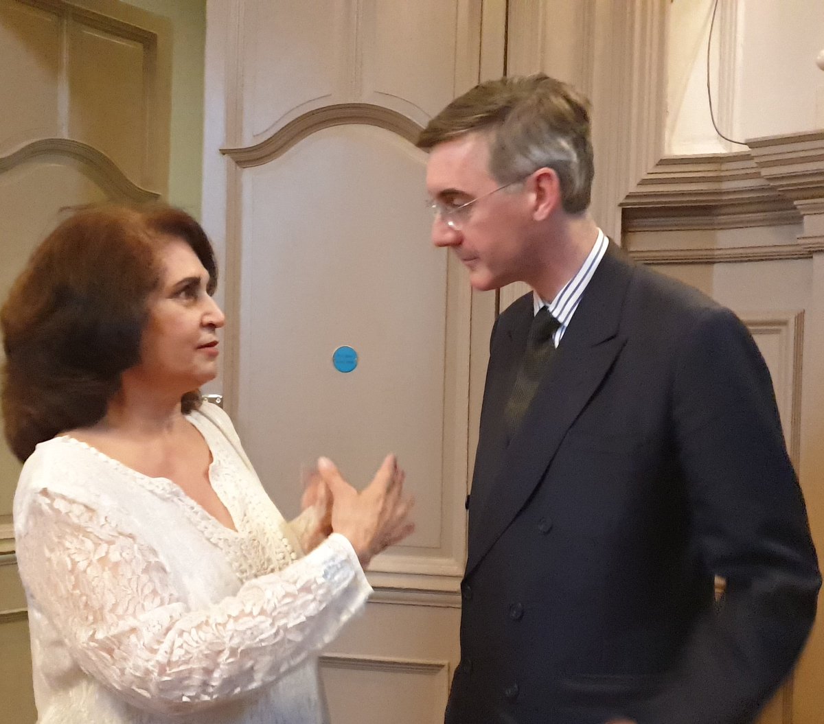 Evening with <a href="/Jacob_Rees_Mogg/">Jacob Rees-Mogg</a> in Windsor yesterday addressing the leadership campaign on behalf of <a href="/BorisJohnson/">Boris Johnson</a>. I had a few minutes of grilling him too!
<a href="/Natasha_Joy/">Natasha Joy Airey</a> <a href="/AdamAfriyie/">Adam Afriyie</a> <a href="/WindsorTories/">WindsorTories</a> <a href="/DHWTories/">Datchet, Horton & Wraysbury Tories</a>
