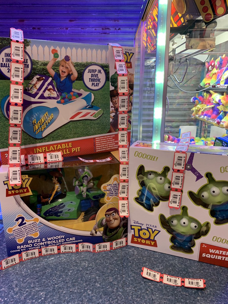 funharbour's tweet photo. #toystory4 #prizes @funharbour @Barrybados @_BARRYISLAND_ whilst stock lasts. Full range of prizes in stock . Open till 11 today win a wide variety of prizes here with us #BarryIsland #barrybados #arcade #peizes https://t.co/o9PyIjMxSJ