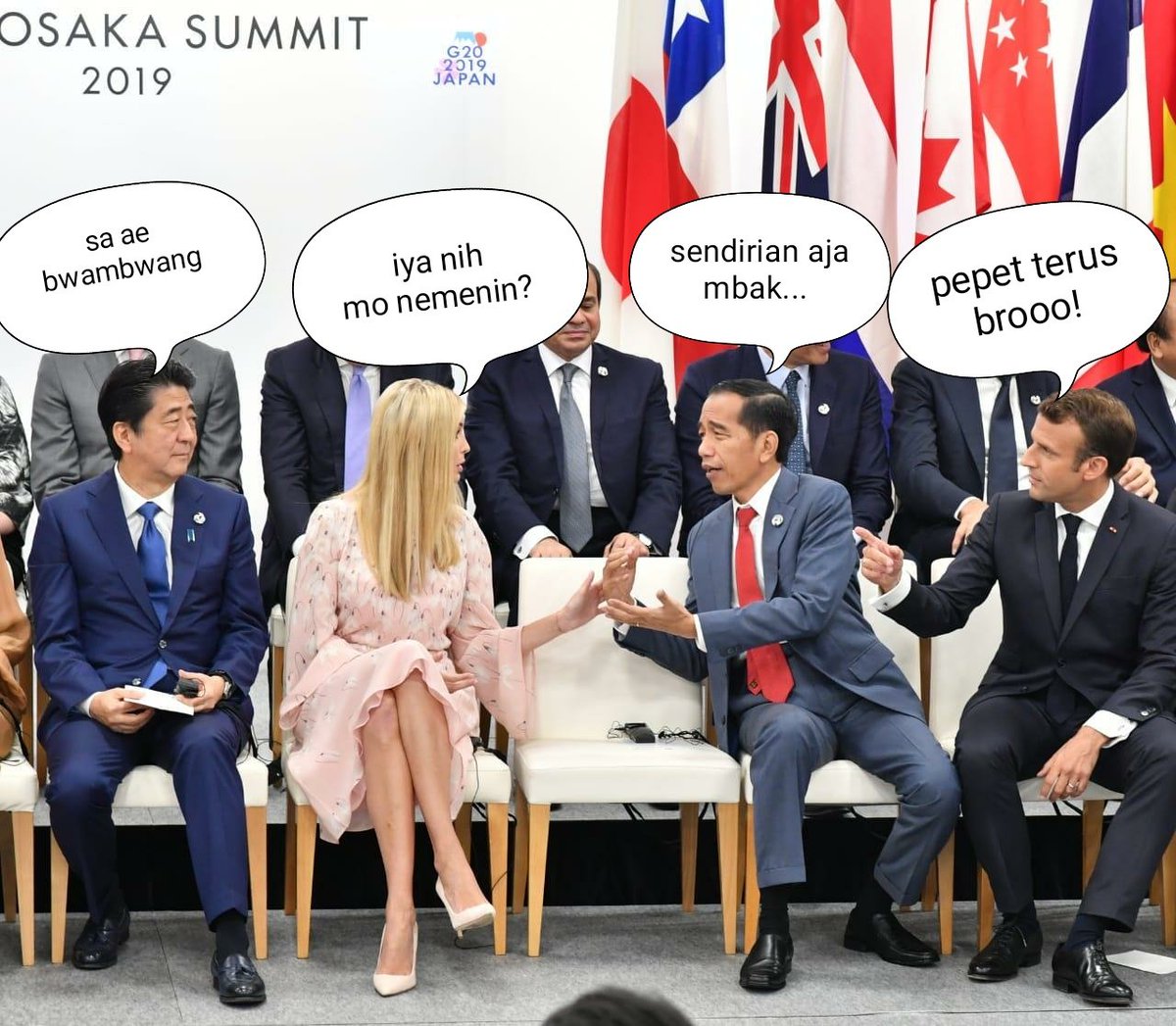 Kumpulan Foto Meme Kocak Saat Presiden Jokowi Menghadiri Ktt G20