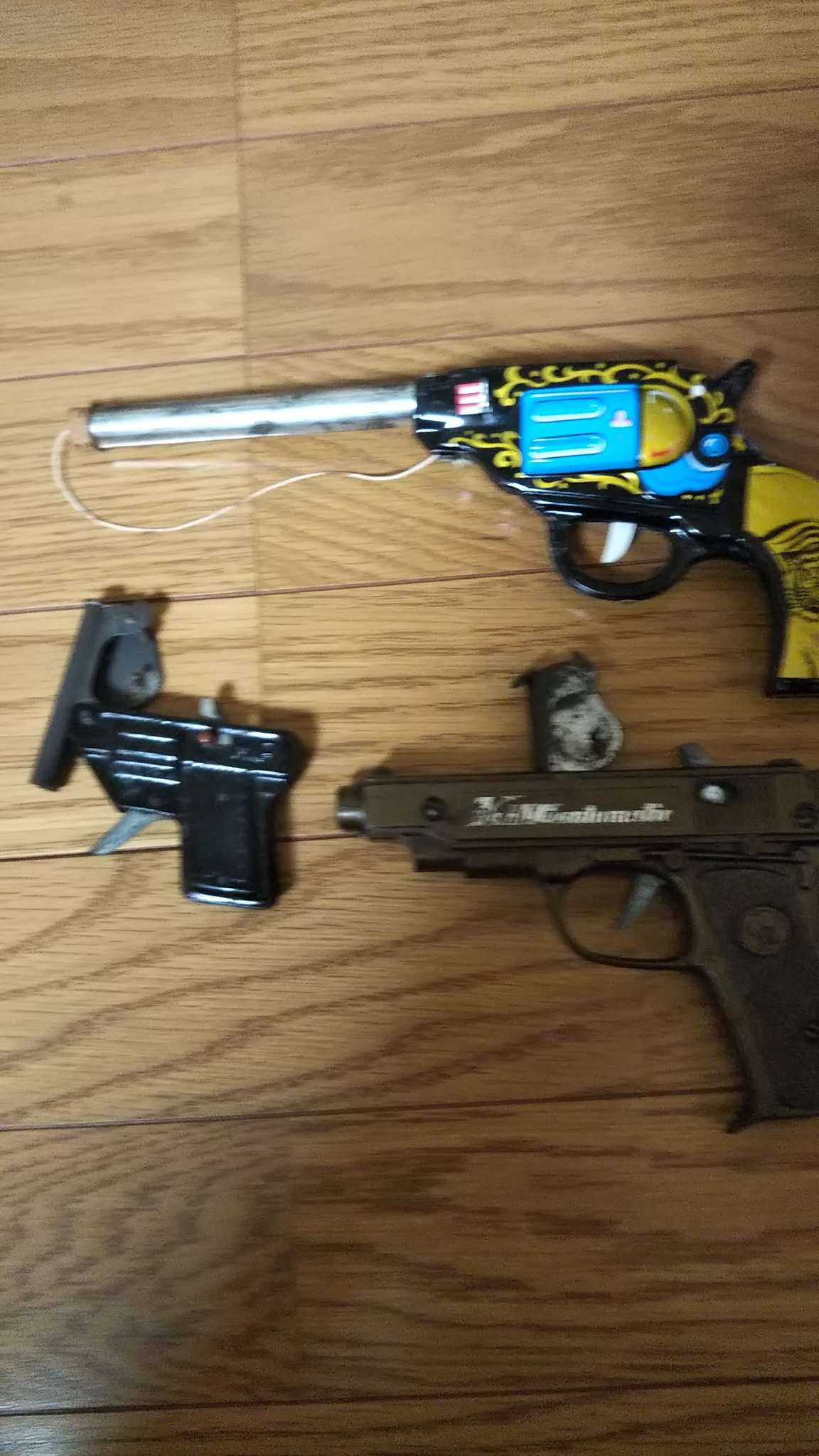 紙火薬鉄砲　ブリキのおもちゃ 紙火薬鉄砲 ブリキのおもちゃ