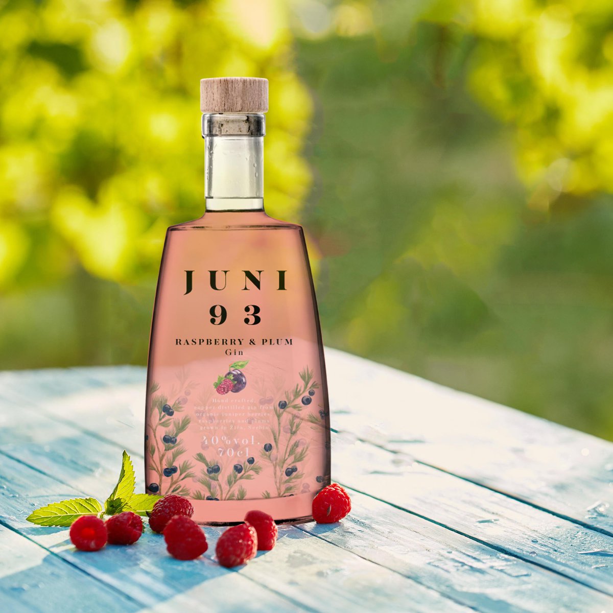 The summer weather is here and it's time to sit back and enjoy the seasonal fruits of our organic Raspberry &amp; Plum small batch gin. Summer distilled. 

#Gin #Summer #SummerFruits #PinkGin