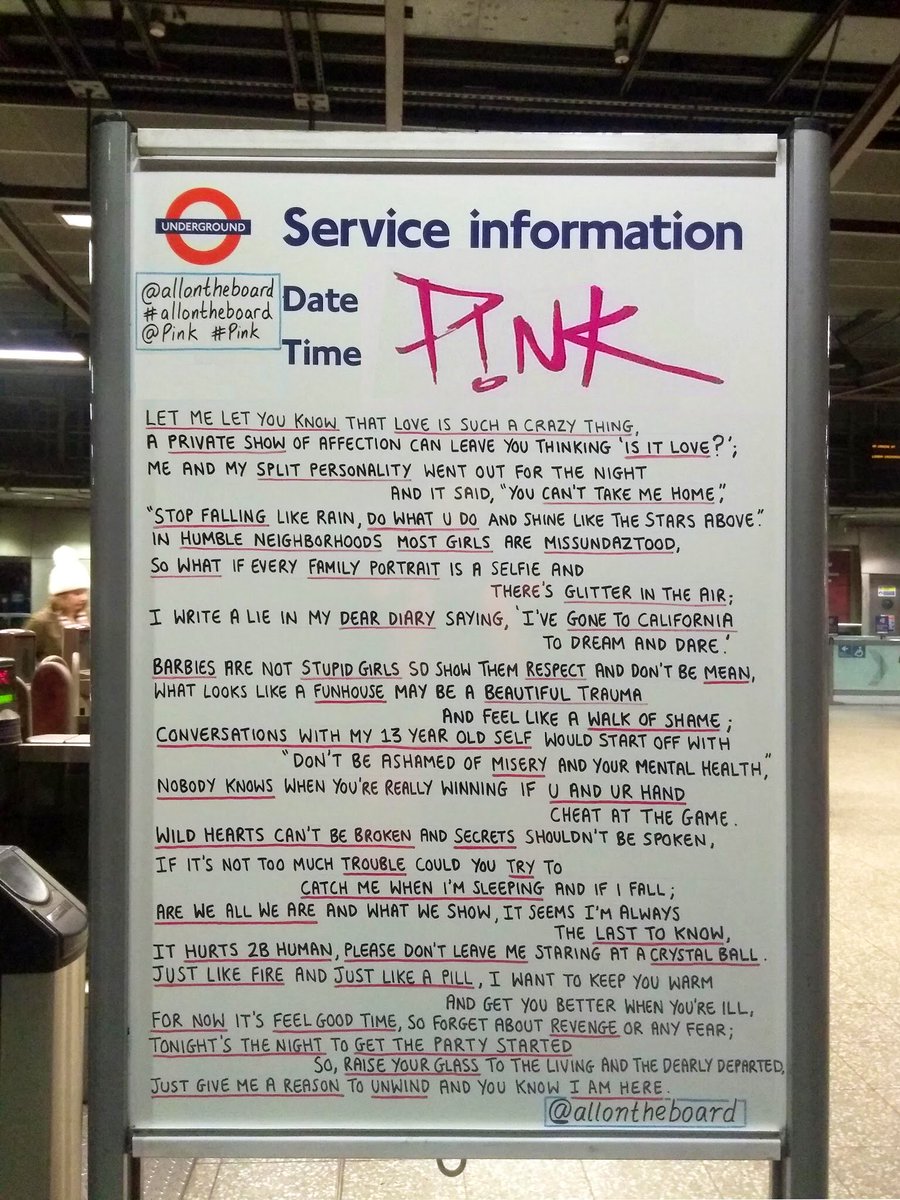 allontheboard's tweet photo. The one and only @Pink is back in London at @WembleyStadium (June 29th and 30th). Poem by @allontheboard #allontheboard #BeautifulTraumaTour #Pink #aleciamoore #aleciabethmoore #aleciamoorehart #Pinklondon #pinkthesinger #pinkfans #pinkiesfamily #beautifultrauma #wembleystadium https://t.co/T3nHbW2k1i