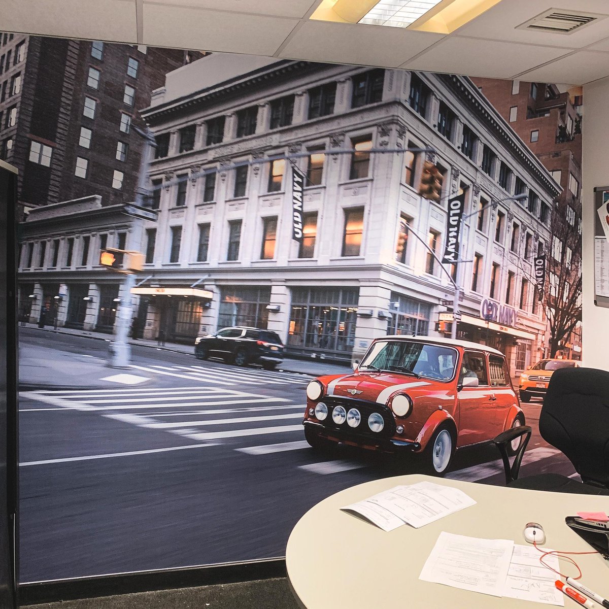 Another printed wall display produced recently for one of our excellent customers. Printed on our premium artisan textured vinyl. #walldisplays #vinyldisplays #printedwallpaper #officedecor