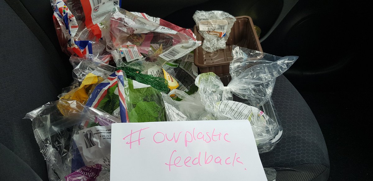 MichBee70's tweet photo. #tescos returning plastic from my weekly shop....its impossible to avoid pre packed food and veg 😯 please get rid of plastics. #OURPLASTICFEEDBACK https://t.co/YJpj56lXvs