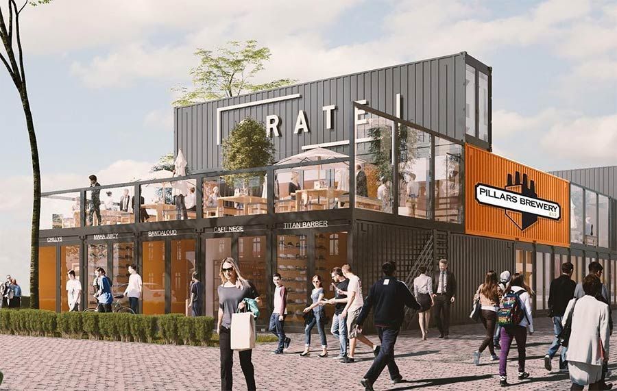 Gorgeous container development in Walthamstow, helping startups get a foot in the door! Some businesses already in operation, others coming shortly, at Crate St James Street... #container #cargotecture #walthamstow buff.ly/2wFdfwI