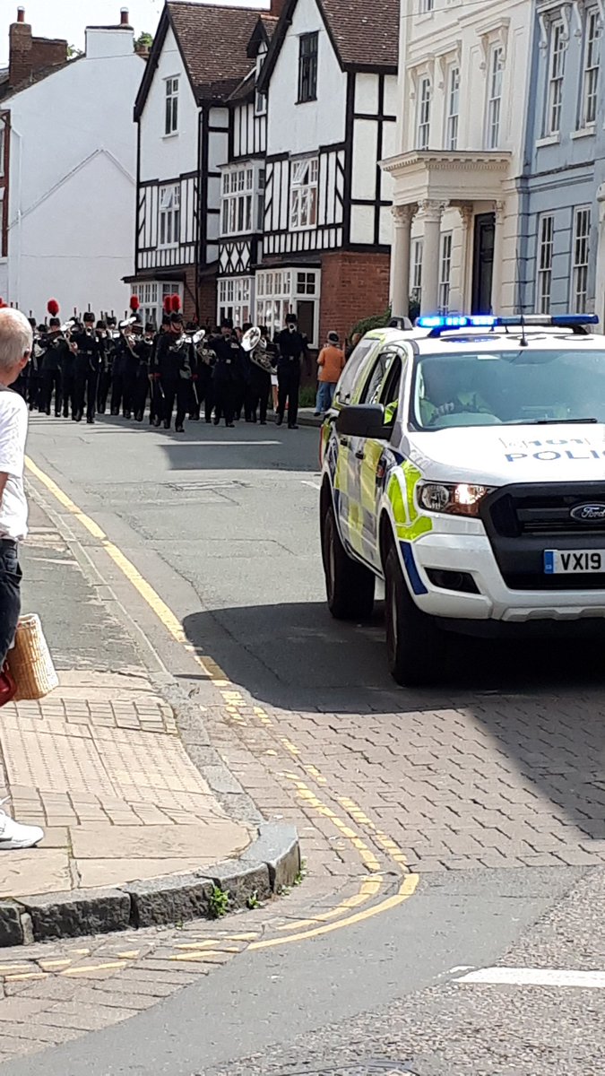 LeominsterCops's tweet photo. Fantastic working collaboration this morning with @WMerciaSpecials @herefordcadets @HfdsSpecialsSCI for the Armed Forces Day Parade. Thank you all it was textbook!! #howitshouldbe #beautofaday https://t.co/dFCA73WjWd