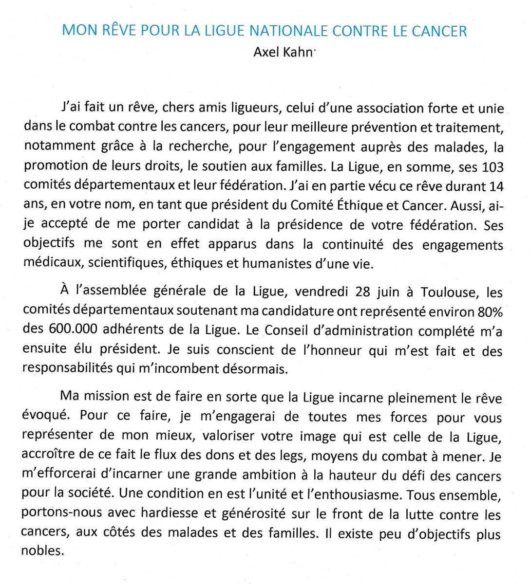 La Ligue contre le cancer tweet media