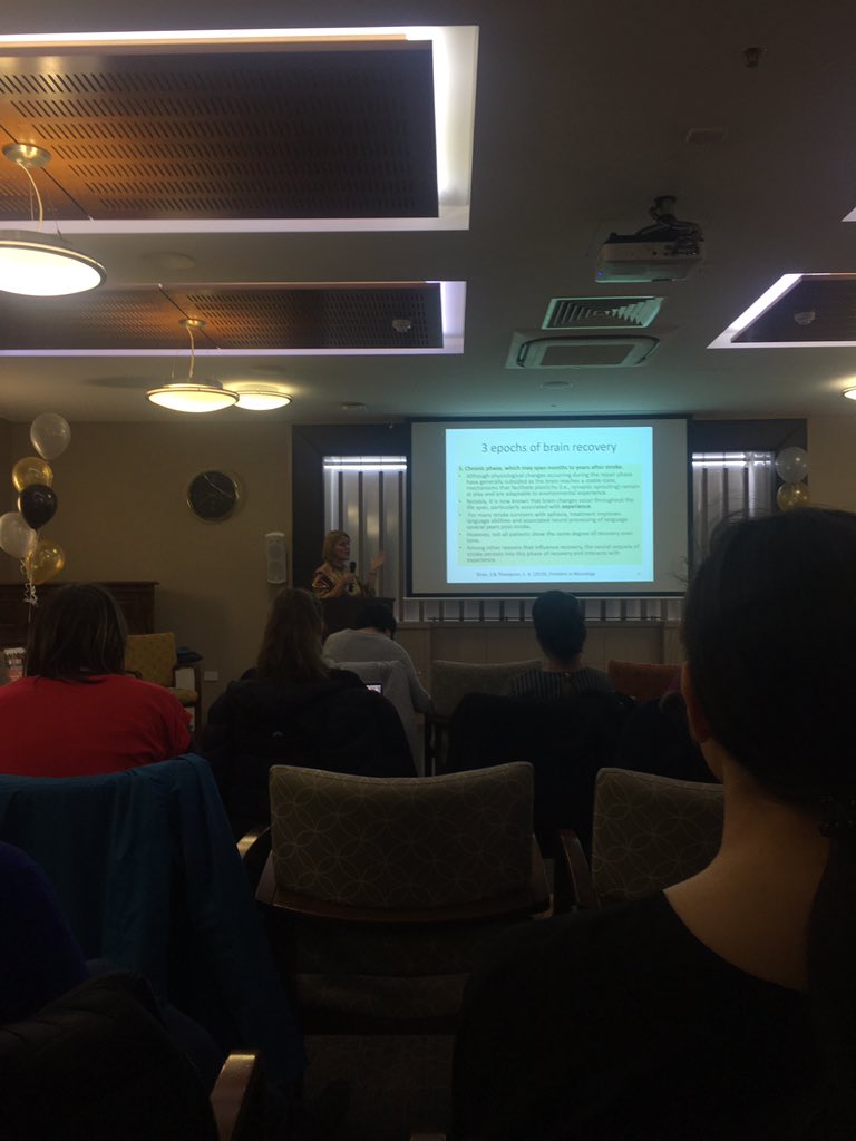 kattfusco's tweet photo. Very fortunate to have heard @deborahhersh and @MariaKambanaros’ presentations for the #TalkbackAssociation’s 20th anniversary today! Very insightful content for an #slp2b like me. Efharisto! (Thank you!) https://t.co/eBB17AObiS