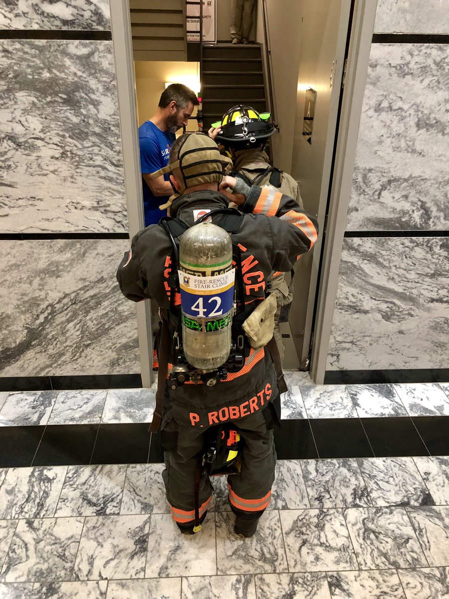 FireRescueSC's tweet photo. ...and there off 2nd Annual Foundation Stair Climb is underway #Foundation #LiveFearless #SCFR19 #scnews #sctweets https://t.co/3jMMBz1ZOs