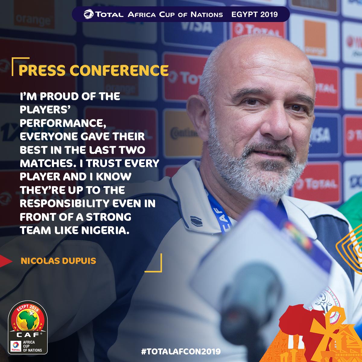 When a proud manager is talking😍🎙️

#ALEFABAREA

#TotalAFCON2019
