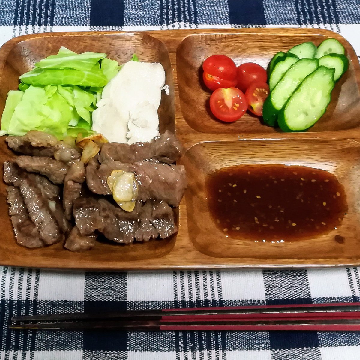 グチ子 Rizap ライザップ 挑戦中 Sur Twitter 夜ごはん 焼き肉 生野菜 ちょっと食べ過ぎたかなぁ Rizap ライザップ ダイエット ライザップ飯 糖質制限ダイエット 糖質制限 痩せる 痩せる食事 ライザップご飯 焼き肉 焼き肉のたれ たれ