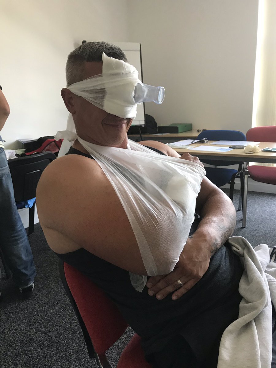 Emergency first aid course today lol