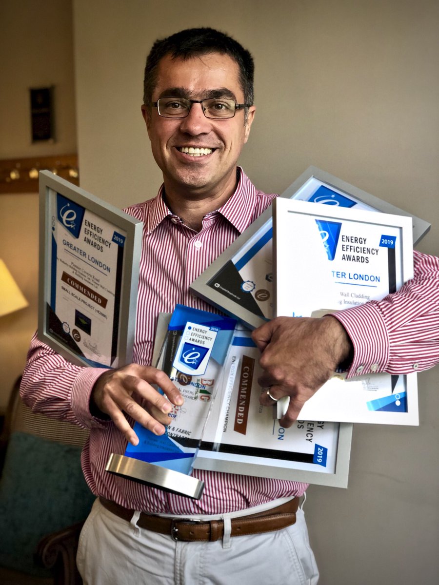 Andrei of <a href="/PioneerEWI/">Andrei Tartza - Pioneer Insulation</a> was still beaming at Friday’s meeting after being awarded Best Insulation &amp; Fabric Installer/Contractor in Greater London at the Energy Efficiency Awards 2019. Pioneer were also finalists in three other categories.  

Why not visit &amp; meet us all?