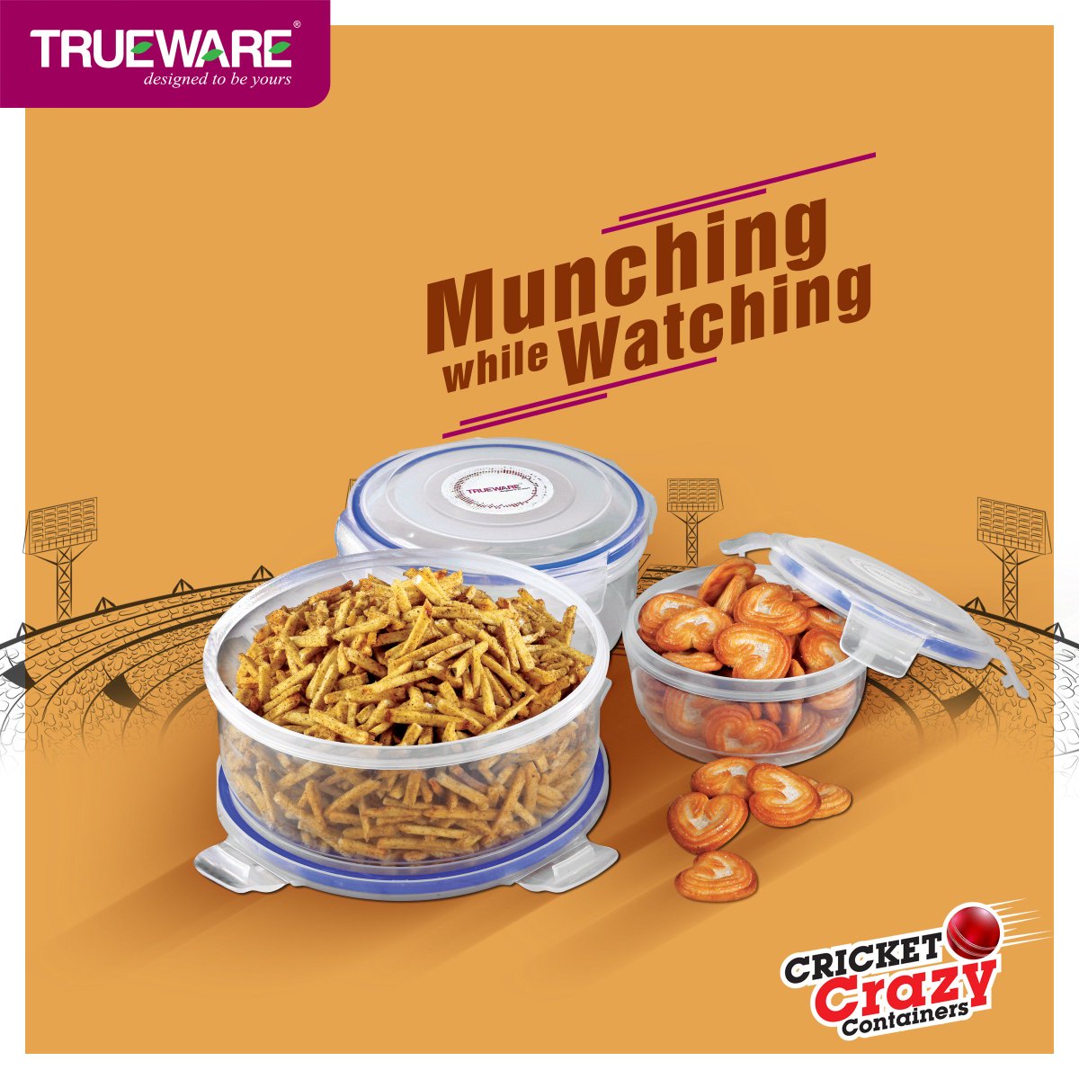 TruewareIN's tweet photo. Store the snacks in the containers and munch while watching the World Cup 2019.
#DesignedToBeYours #SwitchToTrueware https://t.co/yPYTaw7HYS