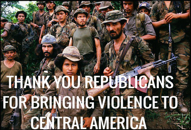 Amambo12Carlos's tweet photo. @TanyaOsterman @RichardIrmi You FORGOT that Those Countries were Destroyed by America's War Machine, Remember the Republican "Iran Contra"
Deal that Brought the Violence and Drugs in Central America 
#MAGA https://t.co/yR9EjSygub