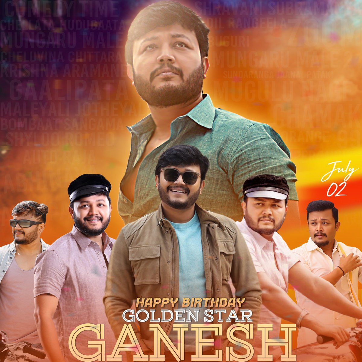 GaneshFans's tweet photo. Here Is The Common DP for #GoldenStar @Official_Ganesh B'day 😍

HD - https://t.co/eWqDbSx9vP

#GoldenStarGanesh #GoldenStarBdayCDP #GaneshFans https://t.co/mDZBUMg8wk