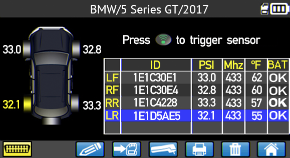 ATEQTPMSGlobal's tweet image. ❗ BMW 5 Series ❗  The “CHECK TPM” or “CHECK SENSOR” feature on your TPMS tool to determine which frequency the BMW 5 series has before replacing a sensor or programming an aftermarket sensor to be sure the frequency matches. 

#bmw #tpms #ateqtpms