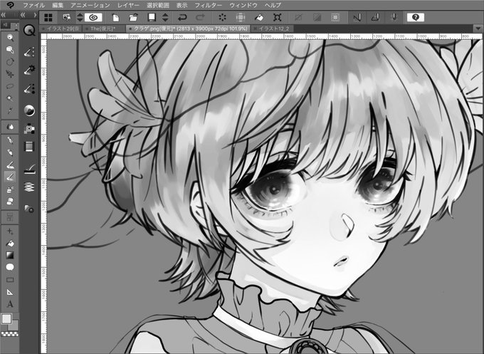 普段描かないであろう絵を描いている。 