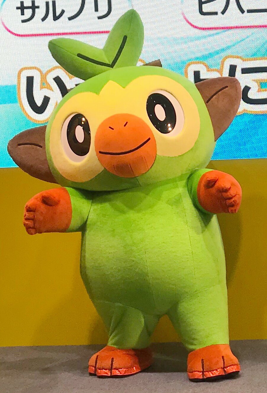 ヒノッチ 頭の上には木の枝スティックが こざるポケモン サルノリ T Co 4r8if4zylk Twitter