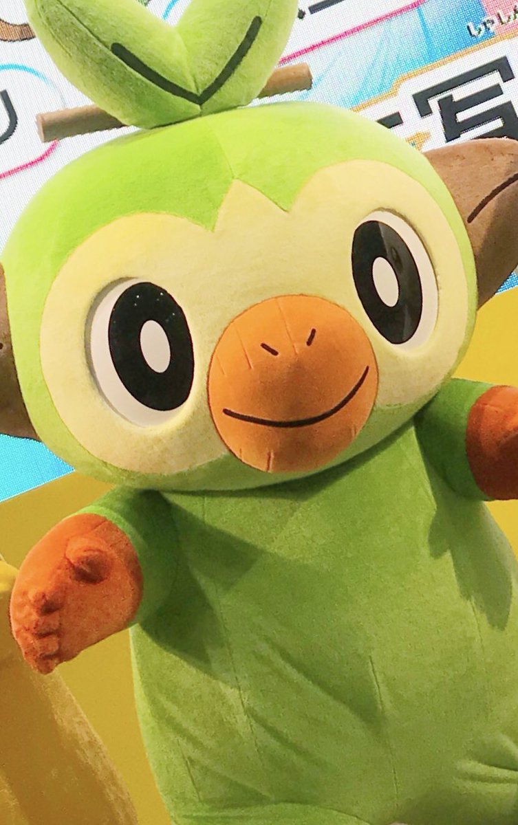 ヒノッチ Twitterren 頭の上には木の枝スティックが こざるポケモン サルノリ