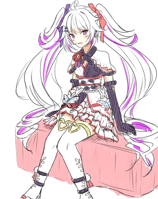 最近白猫熱が復活したのでキャロちゃん落書き 