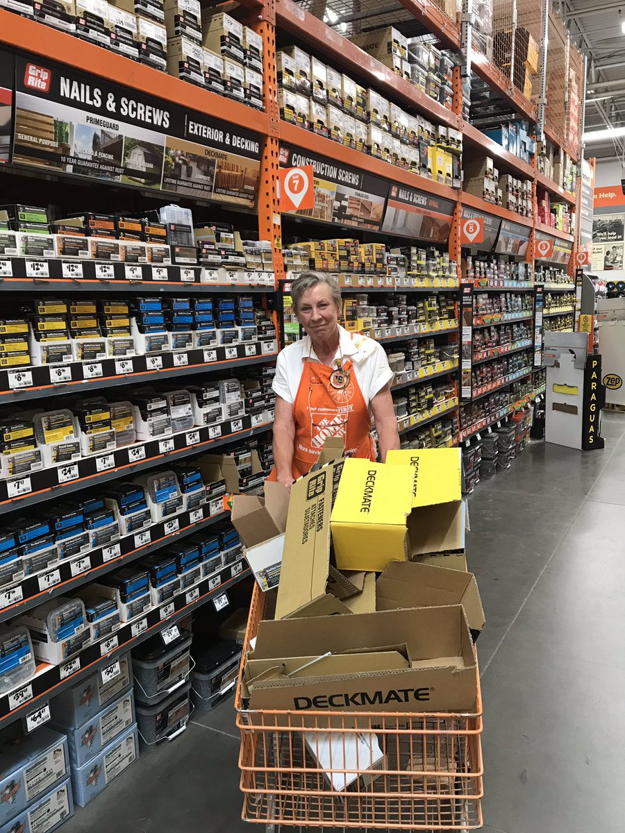 Tamara in D25 don’t play games when it comes to filling outs! Fastener aisle is dialed. Outstanding job Tamara! #5aDayKeepsHolesAway #cardboardchallenge