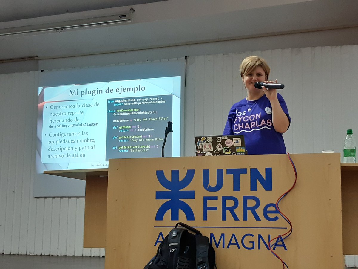 PythonNEA's tweet photo. En la #PyDayNEA @mavignau nos comparte sobre Autopsias Informaticas con #python https://t.co/B1oJaYf00i